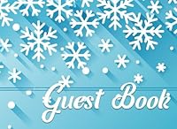 Snowflake Guest Book: (Visitor Log Book Snowflake 8x6) 1720916160 Book Cover