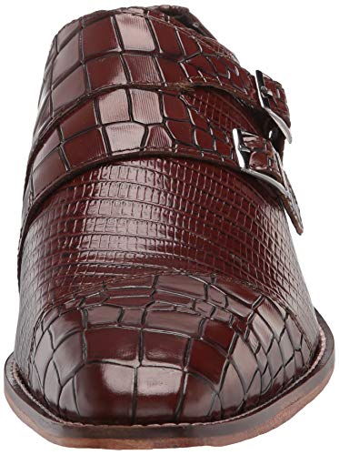 STACY ADAMS Men's Toscano Cap Toe Double Monk Strap Loafer2