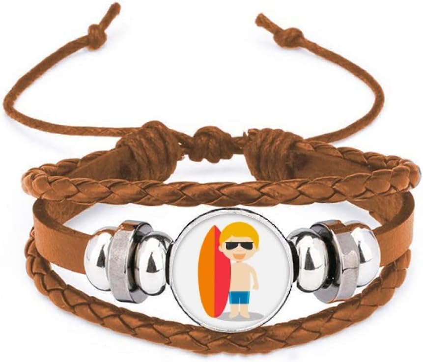 unbrandedSurfing Australia Cartoon Bracelet Wristband Leather Jewelry Ornament