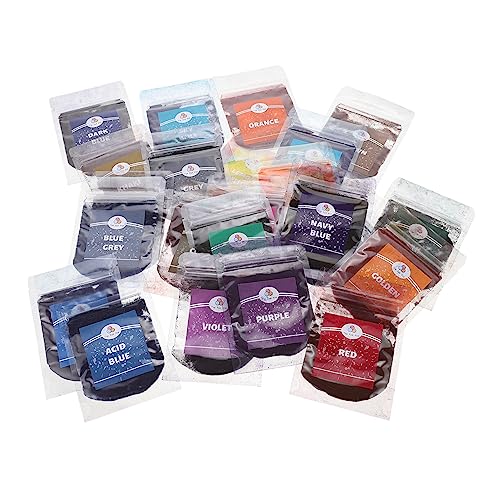 HAPINARY Fabric Dye Tie Dye Kit for Adults DIY Clothing Decorating Supplies 24 Colors