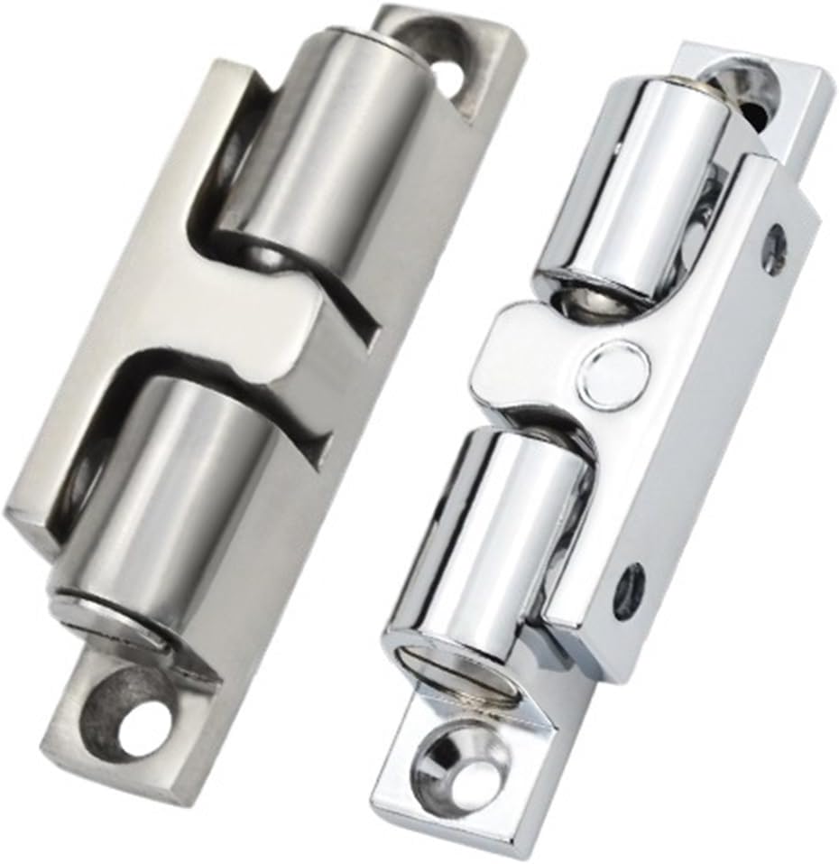 E0072 Zinc Alloy Cabinet Door Catch Solid Adjustable Spring Ball Latch Furniture Stainless Steel Door Closer 32mm/43mm/50mm 1Pcs(Stainless steel-304)