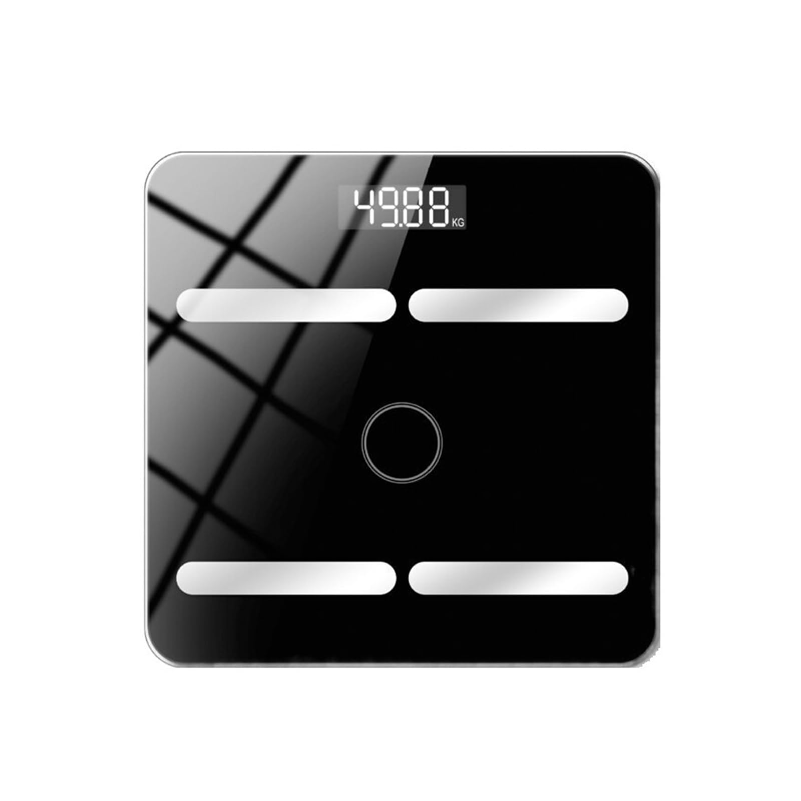 Báscula De Grasa Corporal Inteligente Con Bluetooth, Báscula Electrónica De Carga, Báscula Corporal, Báscula De Grasa For Adultos, Analizador De IMC FáCil De Usar(Black Battery)