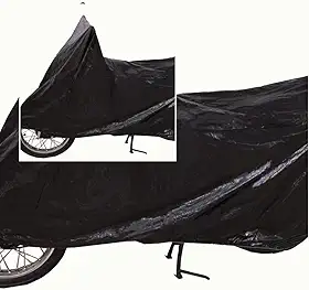 Capa de Cobrir Moto Impermeável Protetora Universal para Motocicleta, Preta, PVC Proteção UV Capa de Chuva e Sol Fácil Colocação