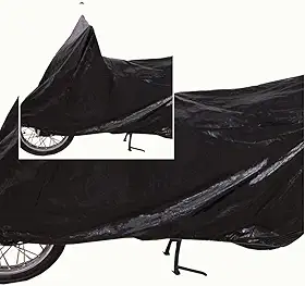 Capa de Cobrir Moto Impermeável Protetora Universal para Motocicleta, Preta, PVC Proteção UV Capa de Chuva e Sol Fácil Colocação