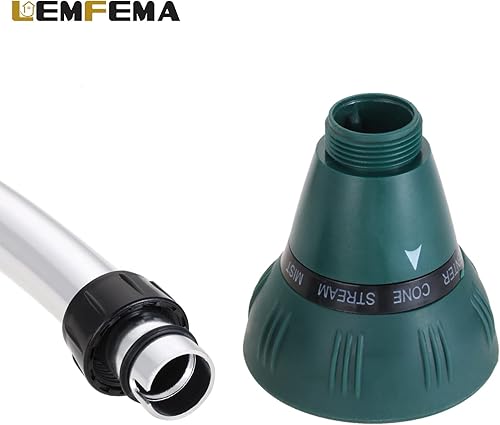 Miniatura 6 de Varita de riego, boquilla de manguera de jardín de 15 pulgadas con 8 patrones de riego ajustables y válvula de cierre de control de pulgar para