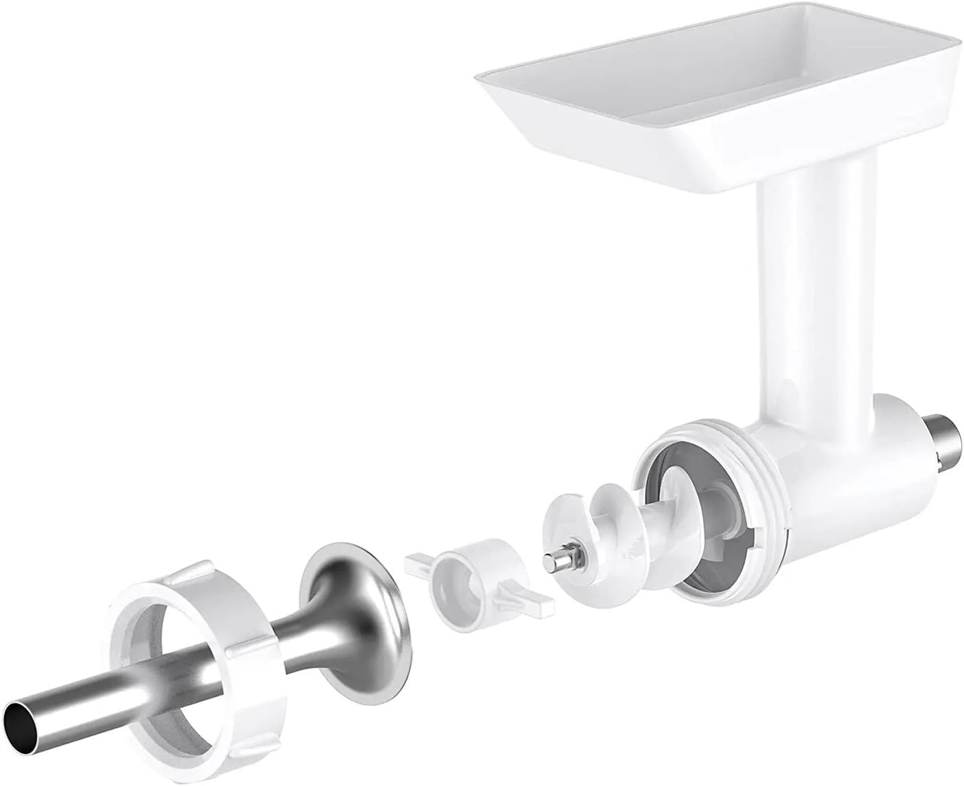 2024 Sausage Stuffer Kit,Compatible for KitchenAid， plastic FGA Food Grinder Attachment,Compatible for KitchenAid， Sausage Attachment, 3 Stainless Steel