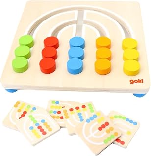Goki 58436 Rainbow Leaderboard, 5 Colors Domino, Multicoloured