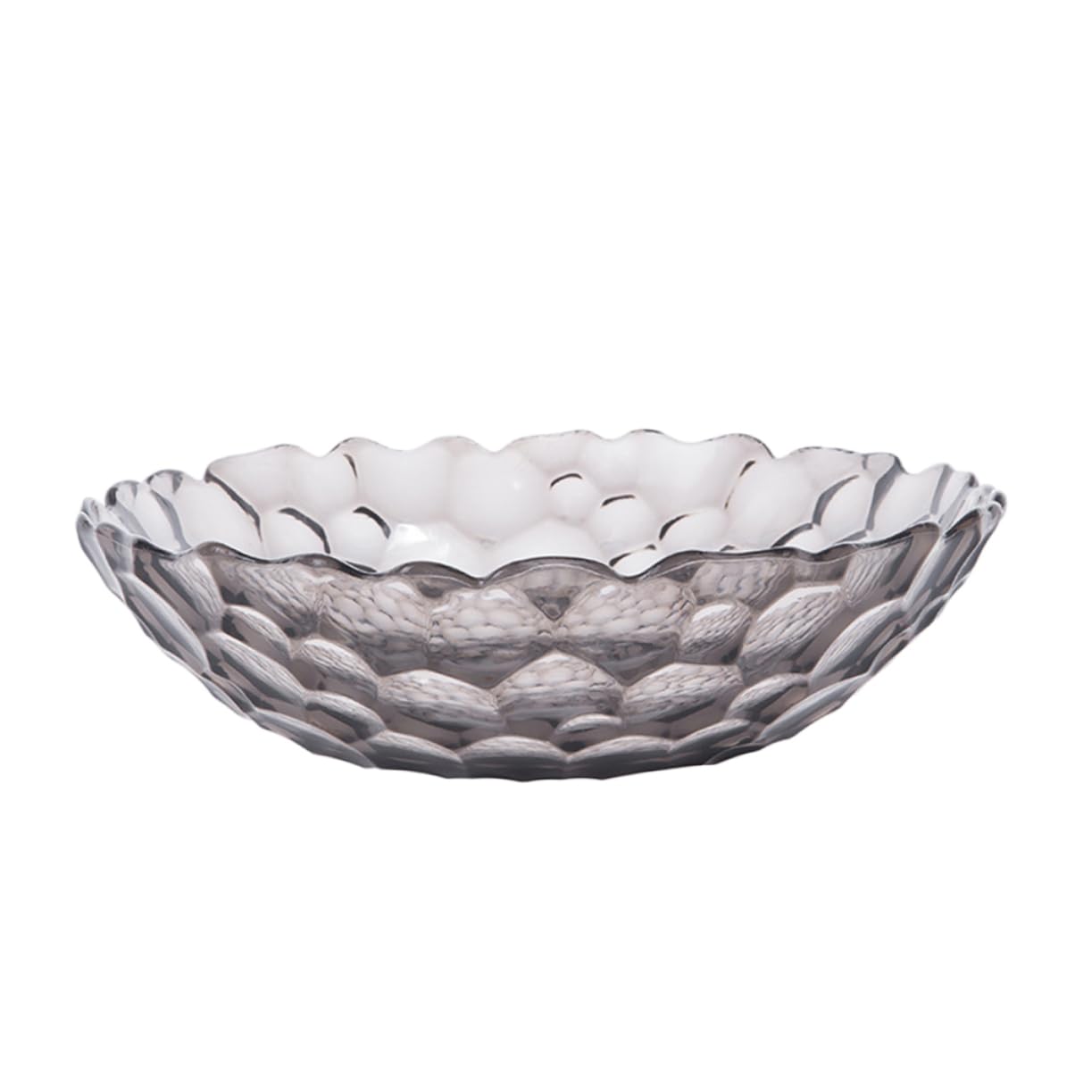 Assiette à goûter en nid d'abeille et boîte aspect cristal