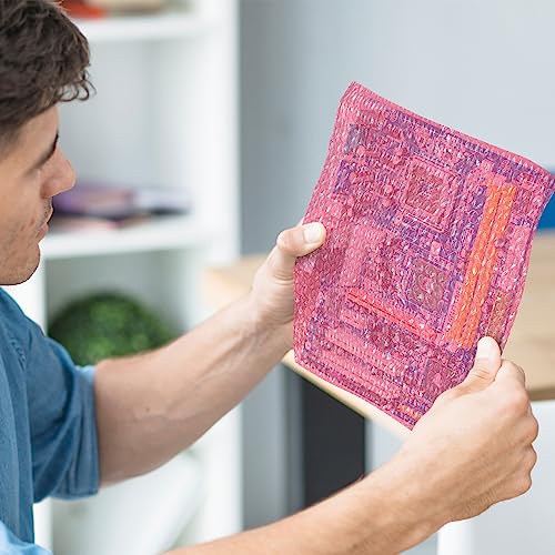 Purevacy Anti Static Bubble Out Bags 4 X 7.5 Inch. Pack Of 25 Pink Polyethylene Self Seal Bubble Pouches. Peel And Seal Bubble Pouch. Waterproof Light Bubble Bags For Packing Electronics, Cosmetic #TOP5