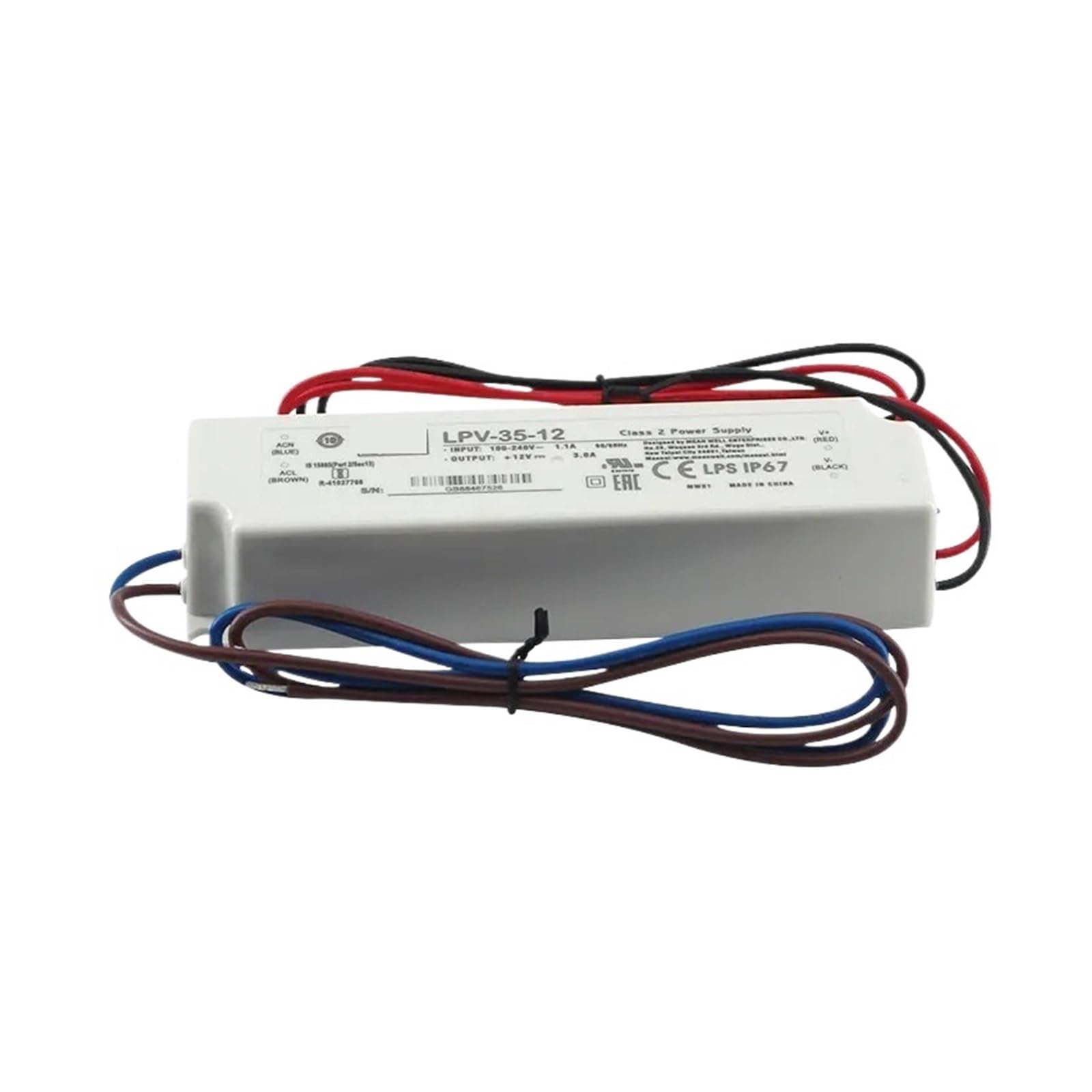 HYUJNAFZR LPV-60-12 5V 12V 15V 24V 36V 48V 20W 35W 60W 100W 150W Single Output Switching Power Supply(15v)