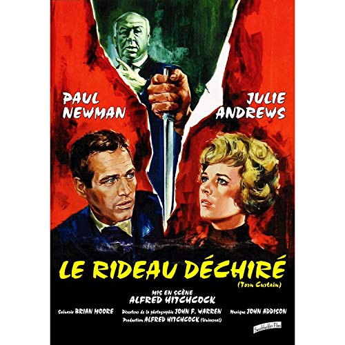 Affiche le Rideau Déchiré poster de cinéma rétro français vintage format XXL 91x116cm