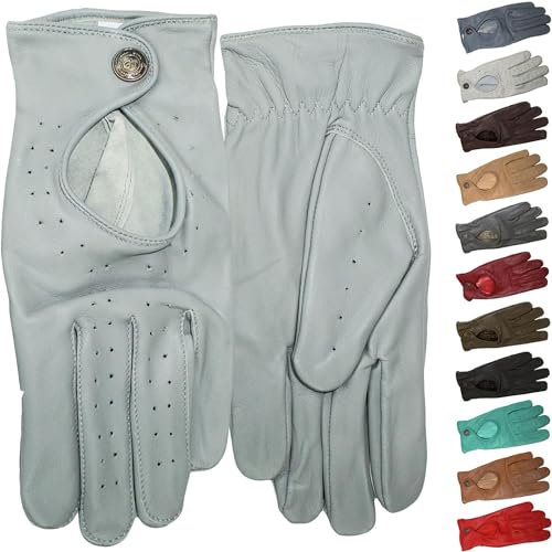 German Wear Unisex Damen & Herren Autofahrer-Handschuhe Autofahrerhandschuhe Lederhandschuhe Autohandschuhe