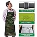 Olikked Garden Apron for Women Camouflage Funny Aprons for Men for Kitchen Cooking Restaurant BBQ Painting Crafting Gardening 27” (W) x 31” (H), Waterproof Apron