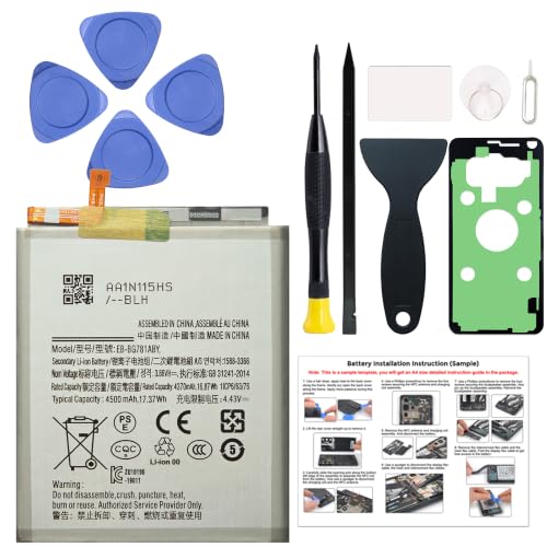 MAXSHARKS New Cellphone Replacement Battery Compatible with Galaxy S20 FE 5G SM-G781U/U1/W/V/E EB-BG781ABY, with Toolkit & Repair Guide