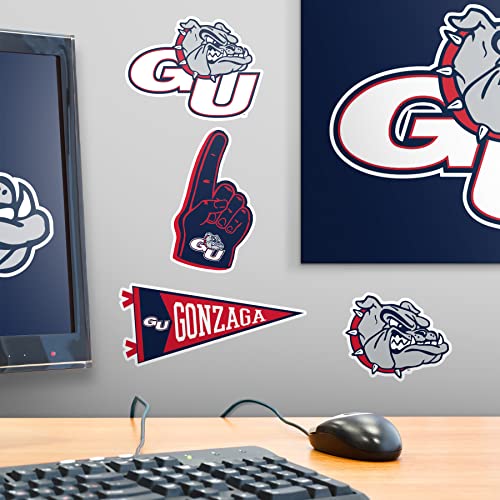 Image of Gonzaga University 8ct Vinyl Large Deluxe Stickers Variety Pack - Laptop, Water Bottle, Scrapbooking, Tablet, Skateboard, Indoor /Outdoor - Set of 8