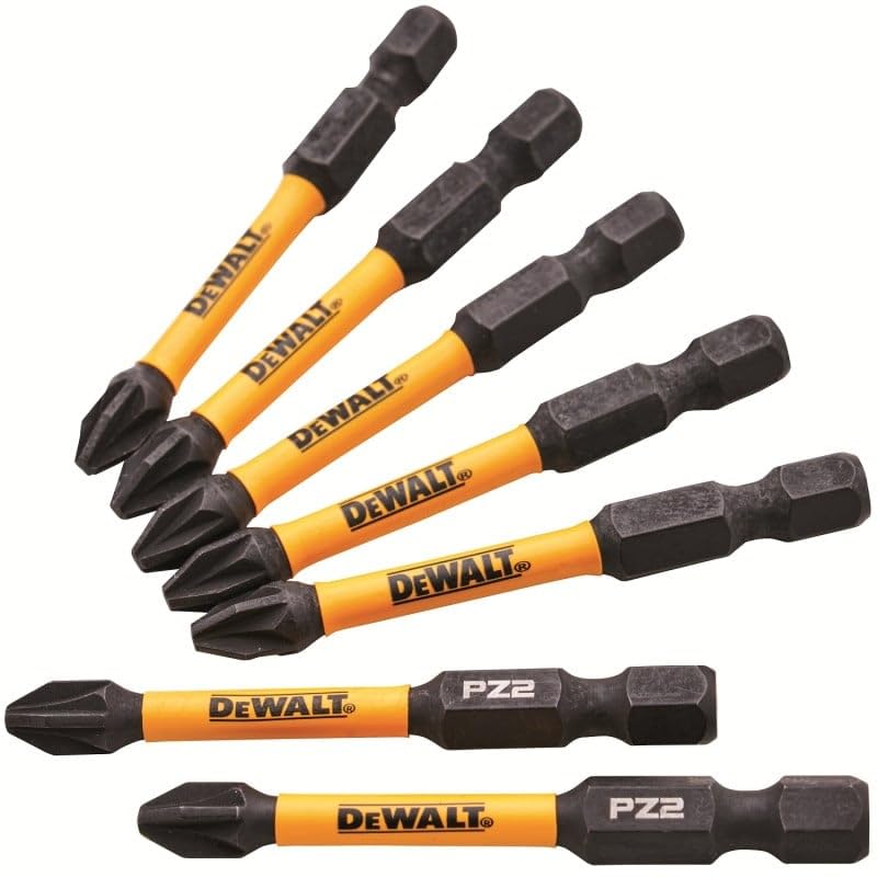 Dewalt DT70904T PZ2 Extreme FlexTorq 5 + 2 Free Impact 57mm Long 7pc Bit Set XMS25BIT502