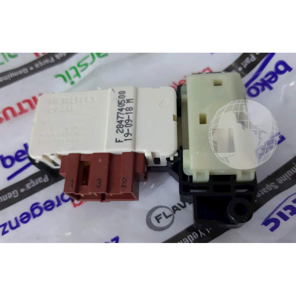 Zamek elektromagnetyczny/zamek drzwi (oryginalny Beko) do pralki, 2847740500-2847740200 (ZV-446), 250V