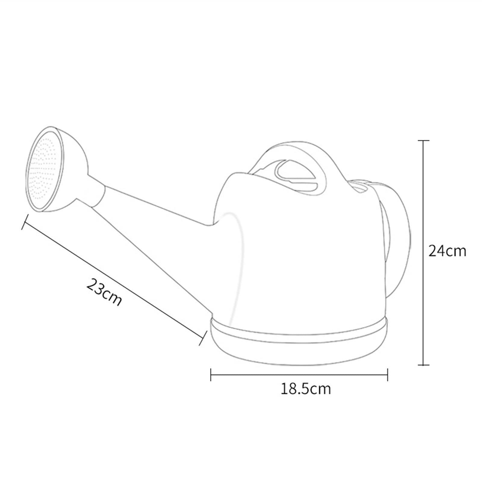 Gießkanne Gartengießkanne 4L Gießkanne mit langem Auslaufwassertopf mit Griff abnehmbarer Sprühkopf Wasserdosen für langen Auslauf für Haus-Innen-Außenanlage Gartengeräte für Bewässerung ( Color : A )