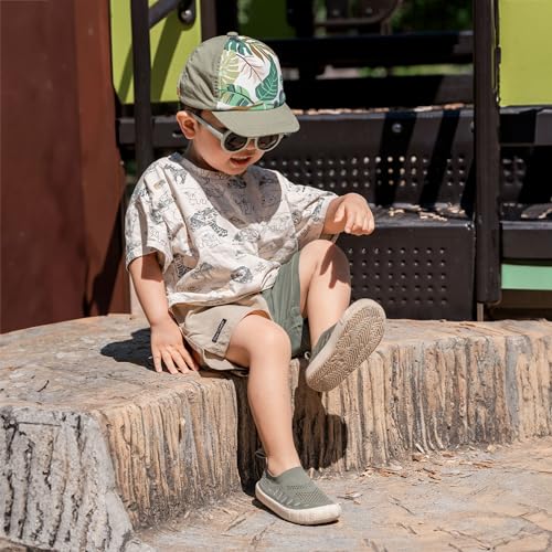 Image of JAN & JUL Slip-on Knit Shoes, Machine Washable and Lightweight Sneakers for Toddler Boys and Girls