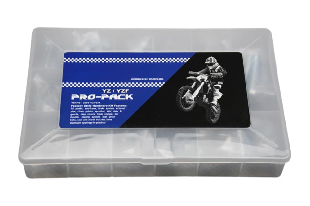 avdb-moto Kit Visserie CROSS Complet compatible avec YAMAHA PW 50/80, YZ 80 1985-2001, YZ 85 2002-2015, YZ 125 1985-2017, YZ 250 1985-2016, YZ F 250 2001-2018, YZF 426 2000-2003