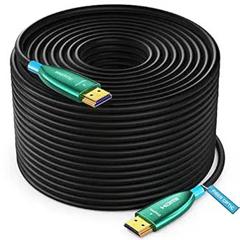 Maximm 4K HDMI Cable 500 Foot High-Speed Fiber Optic 18Gbps 4K60Hz, Unidirectional 2160p, 1080p, HDCP 2.2, 3D ARC-Compatible