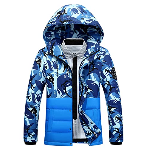 Veste à capuche homme Legou camouflage bleu avec canard