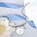 Imagen de MNBVBV Pulsera Tía Regalo pulsera tía sobrina con Grabado Colgante: La mejor tía del mundo Regalos de cumpleaños para Mujer Pulsera de Plata