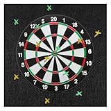 Flintronic Protector de Pared para Diana, Tablero Trasero para Dardos, Autoadhesivo y Empalmado, Marco de Diana para Adultos Oficinas Garaje Aula Hogar (60 x 60 cm)