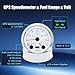 ARTILAURA GPS Speedometer& Fuel Gauge (Adjust 240-33ohms, 0-90ohms, 0-190ohms) &Voltmeter+ Tachometer& Oil Pressure Gauge & Water Teperature, 85mm Boat Gauge Set for Marine Car Auto White
