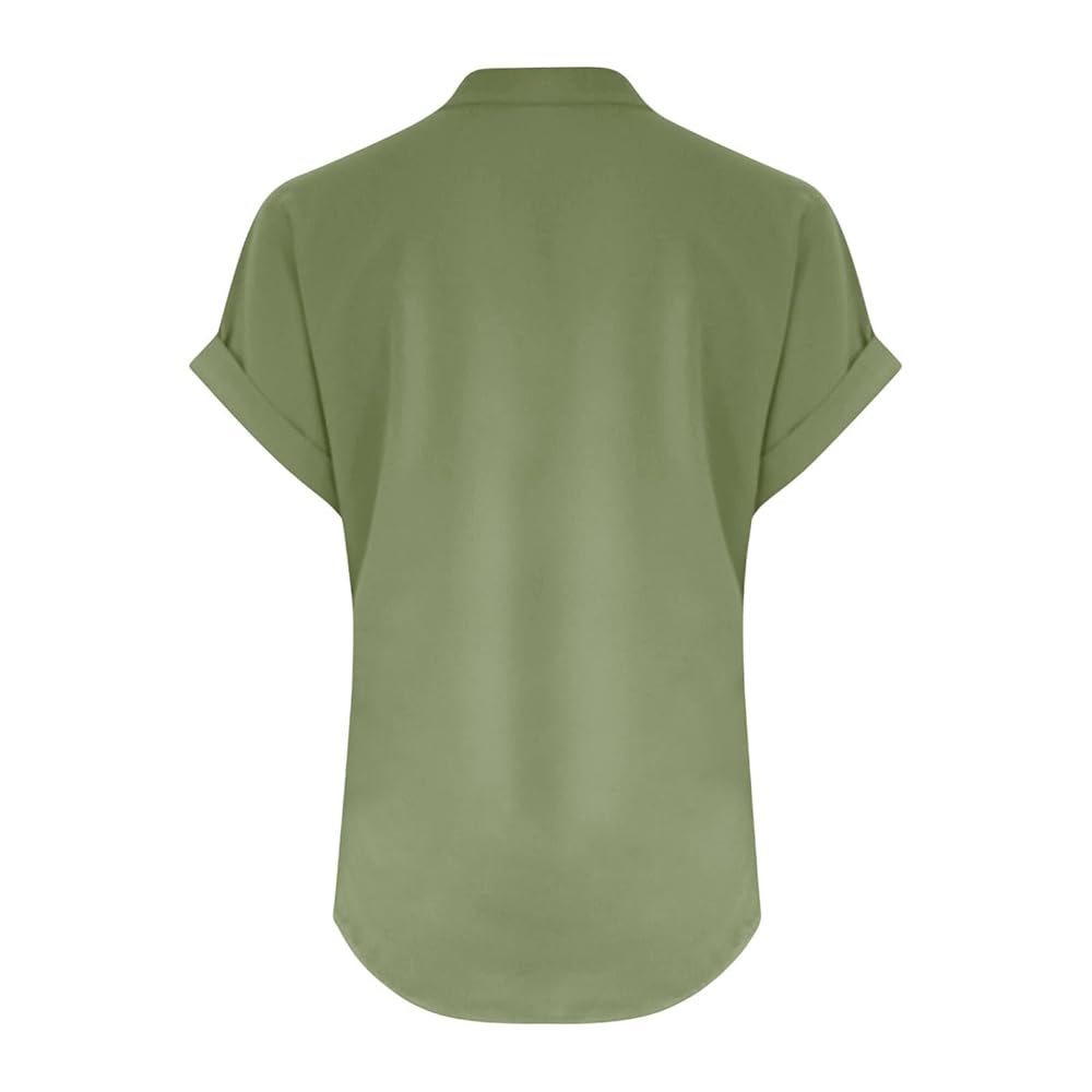 Women Linen Summer Tops Trendy 2025 Gauze Shirts Blouse
