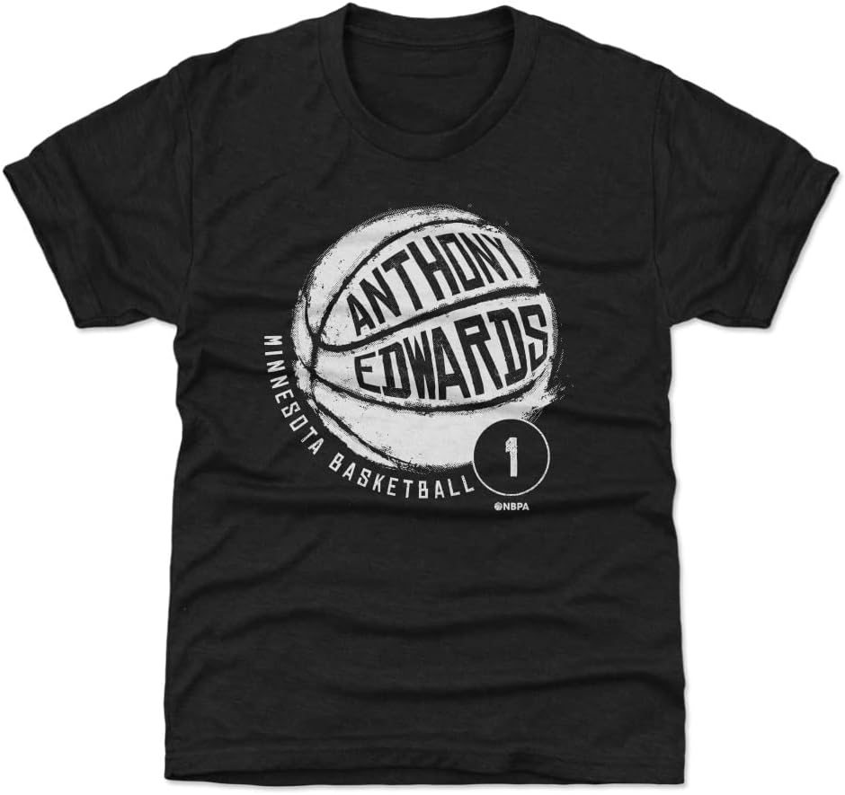 500 LEVEL Anthony Edwards Youth Shirt - Anthony Edwards Minnesota Basketball WHT
