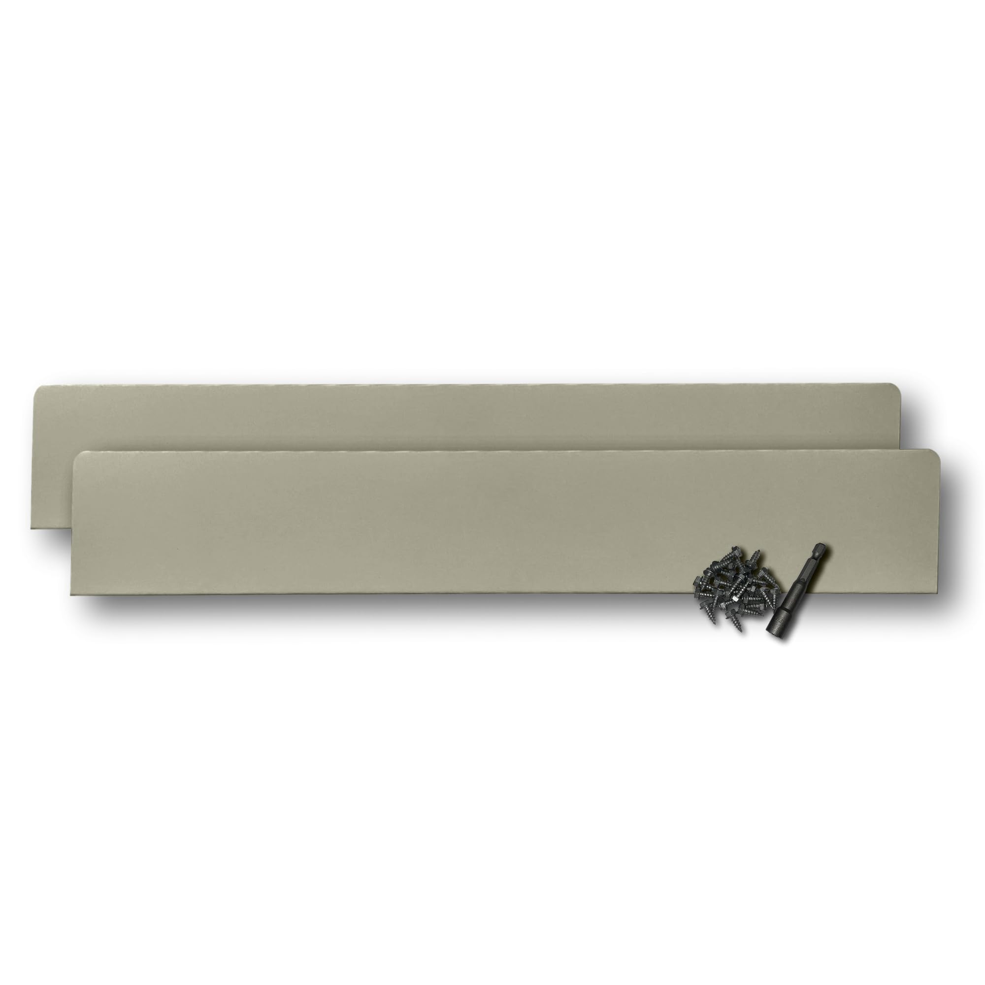 Eagle 1 Rain Gutter Valley Splash Guards, Straight or Bent (2 Per Order) Includes Screws and 1/4" Bit Driver (Extreme Straight, Clay)