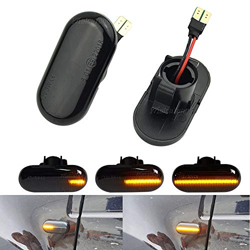 Feux Latéraux Indicateur Dynamiques LED Clignotant pour Clio 1 2 Laguna Megane Scenic Twingo I Espace III Kangoo 19 II Master