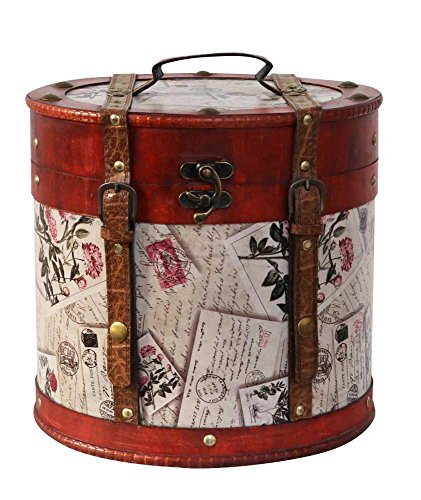 Sombrerera 28cm Sombrerero Cajas para Sombrero Estilo Antiguo decoración