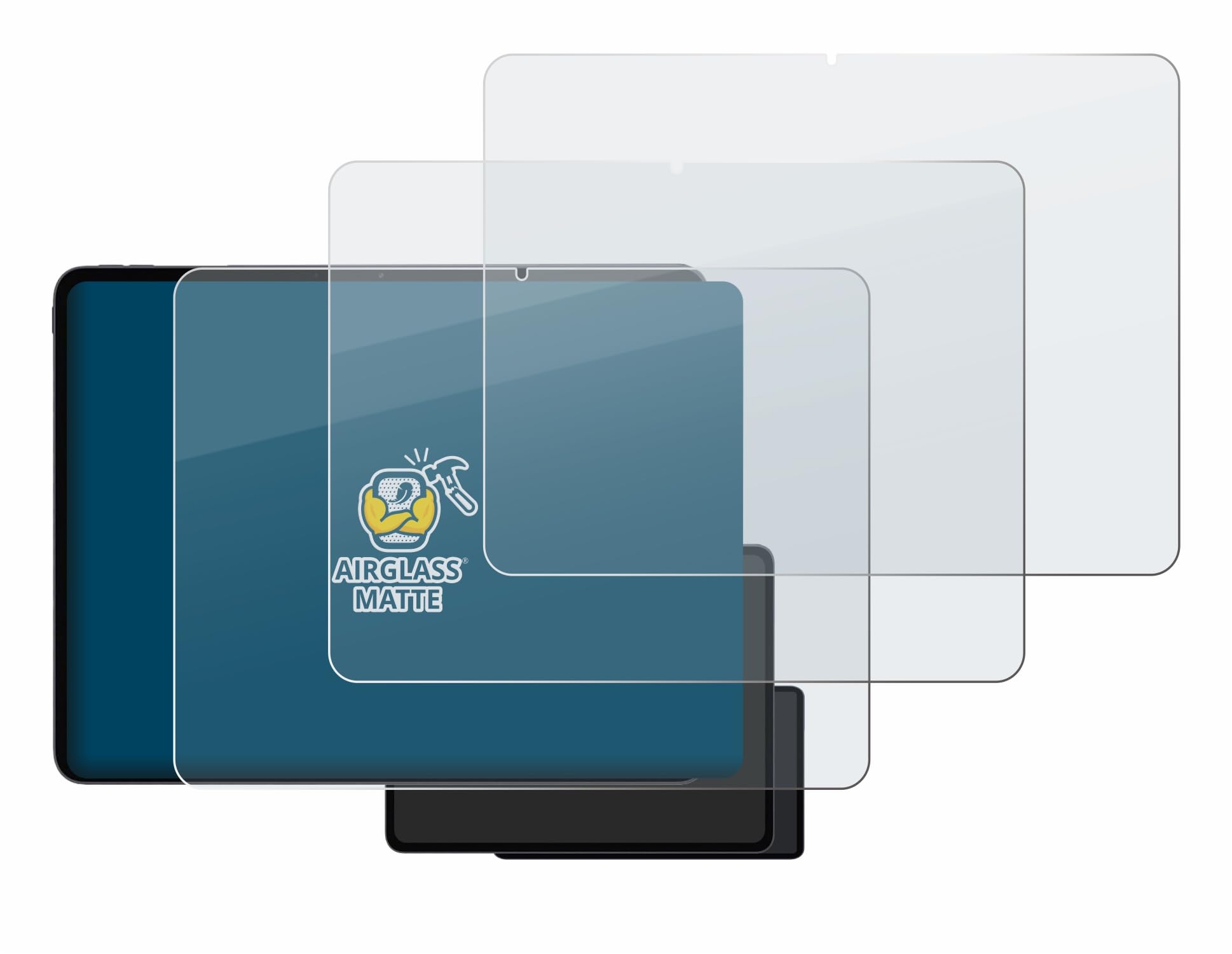brotect 3 Pezzi Pellicola Vetro per OnePlus Pad 3 | Opaca Protezione Schermo Made in Germany, Anti-Riflesso Durezza 9H Anti-Graffio