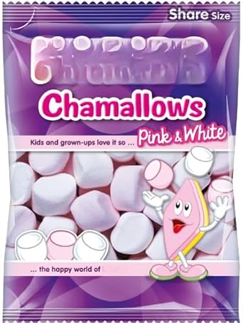 Marshmallows Chamallows Sweets - Pink & White 140g Pack Of 12 "Taste The Sweetness In Every Bite" For All Occasions