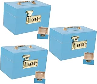 Adult Piggy Bank 3pcs Wooden Piggy Bank Piggy Banks for Adults Boys Piggy Bank Metal Piggy Bank Piggy Bank Safe Piggy Bank Piggy Bank Decor Sky-Blue Household Iron Decorate