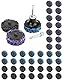 QWORK® 46 Pcs CSD Scheibe Schleifscheibe, Reingungsscheibe Set, 50mm, 3 Farben, Zum Entrosten und Polieren