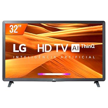 Smart TV LED 32" HD LG 32LM621CBSB.A - IA LG ThinQ, Wifi