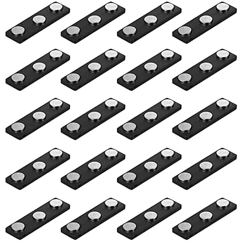 20Piezas placa de identificación magnética autoadhesiva MOPOIN Cover