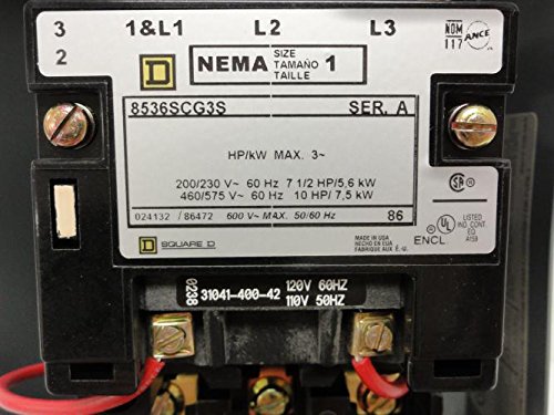 Square D 8536Scg3V02S 120V Starter