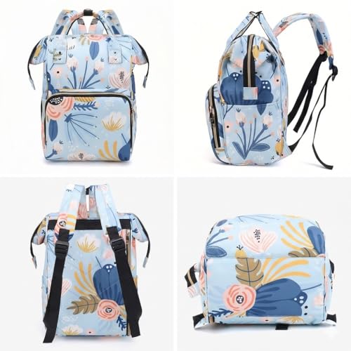 Image of ShopyVid Babies Diaper Bag for Mothers | Maternity Bag for Travel | New Born Baby Diaper Bag for Mother, Multi Compartments, Insulated Bottle Pockets (Waterproof, 17 litres)
