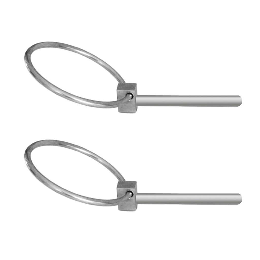 B Baosity 2X Goupilles à Clip Goupille avec Anneau Rond 4mm en Acier Inoxydable 316