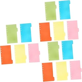 Ciieeo Encadernador 18 Peças s A5 Mini Bloco De Notas Cadernos Espirais Recargas Governadas Inserções 6 Divisórias Para De 3 Argolas Inserções De A6 Refil A5 Cartões De Guia