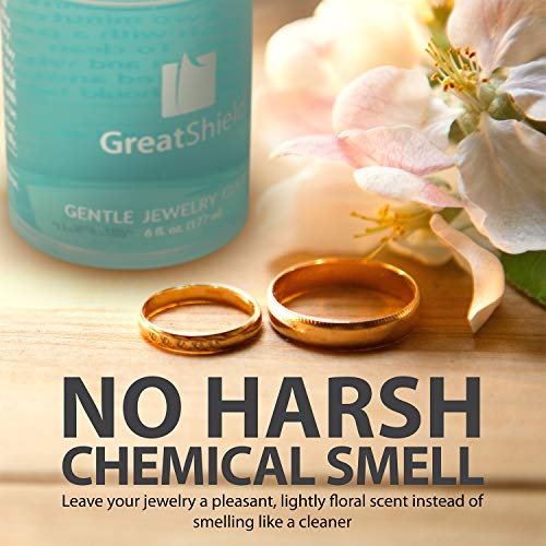 GreatShield Jewelry Liquid Cleaner Solution Kit With Gentle Brush, Cleaning Cloths And Basket for Gold, Silver, Diamond, Platinum Jewelry, Precious Stone, Suitable For Bracelet Rings Necklace Earrings - Thumbnail 5