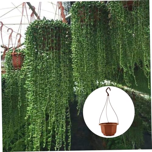 Pot de fleur suspendu octogonal en plastique pour optimiser les petits espaces