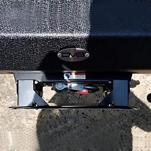 RUGCEL Black License Plate Bracket Flip-Up Roller Fairlead Mounting Holder - Thumbnail 2