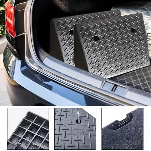 2 Rampas de Bordillo Portátiles para Autos y Motos 8 cm miniatura 4
