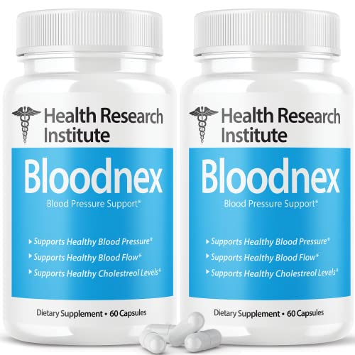 (2 Pack) Bloodnex Blood Pressure Support Supplement Pills New Formula (120 Capsules)