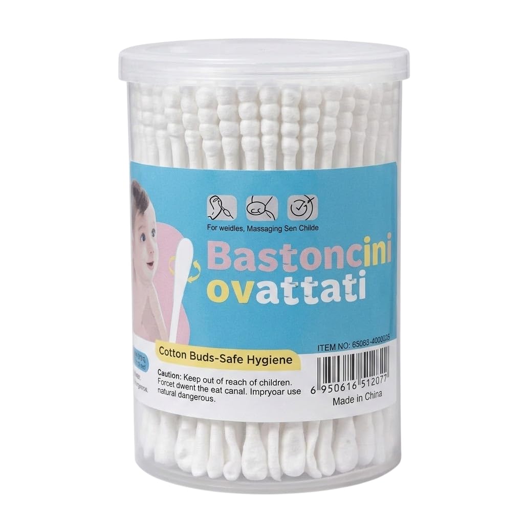 Cotton Earbuds Non-Irritating Multipurpose for Arts & Crafts | 1 Box with 200 Soft and Gentle Earbuds Ideal for Cleaning, Beauty and Crafts Perfect for Daily Use and Sensitive Skin (1 Box)-image-44